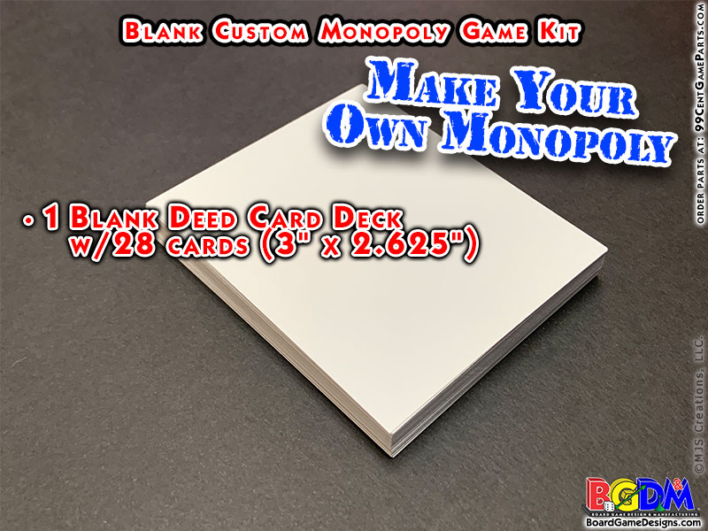 Custom Blank Monopoly Game Kit - Image 6