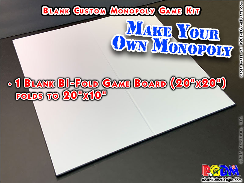 Custom Blank Monopoly Game Kit - Image 3