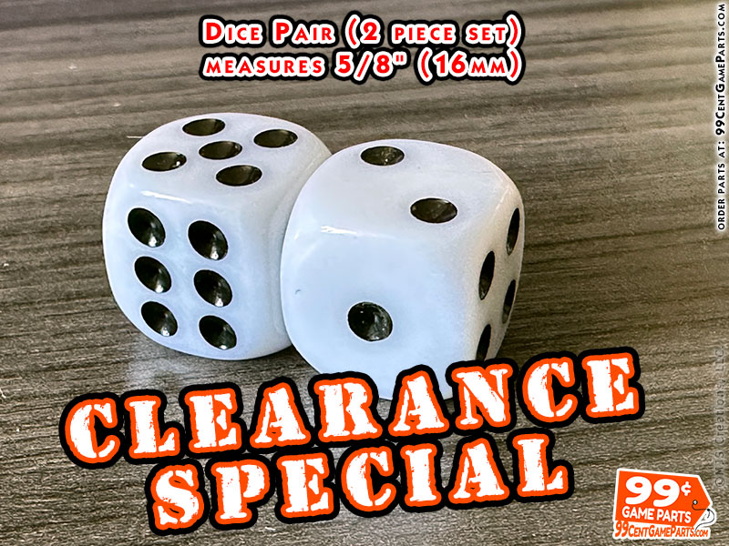 Dice Pair Clearance Sale