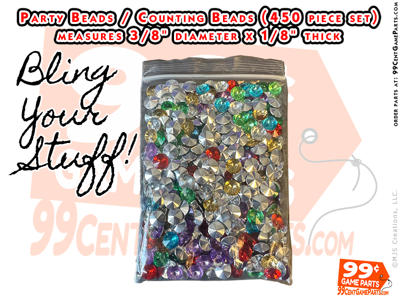 Party Bling Gems, Counting Bead Gems, Mardi Gras Bling Gem, Faux Diamonds, Jewelry Bling Gems