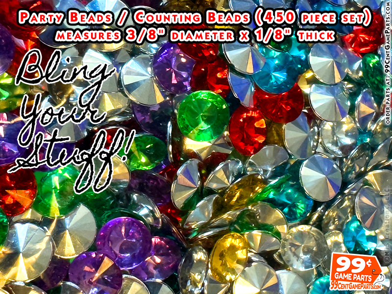 Party Bling Gems, Counting Bead Gems, Mardi Gras Bling Gem, Faux Diamonds, Jewelry Bling Gems
