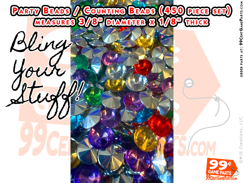 Party Bling Gems, Counting Bead Gems, Mardi Gras Bling Gem, Faux Diamonds, Jewelry Bling Gems