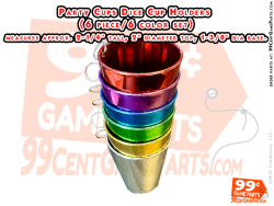 Party Cups Dice Cup Holders, Mardi Gras Beads Cup