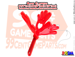 Heart Party Favor Hand Clappers