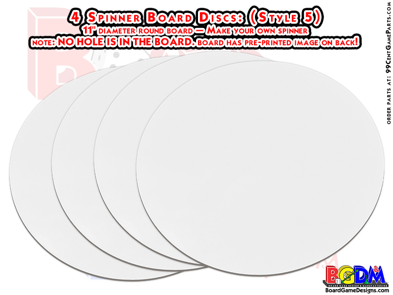 Spinner Board Discs - 9 inch Diameter (STYLE 6)