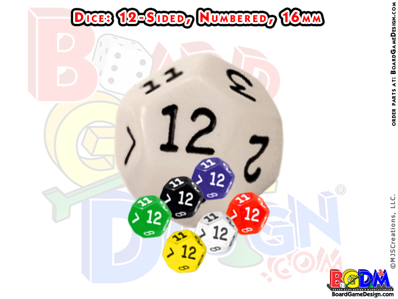 Dice (12-sided, 16mm)